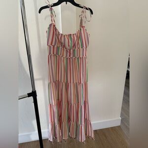 NWT Chicwish Maxi Shoulder Tie Dress